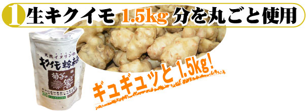 生菊芋（キクイモ）1.5キロを丸ごと使用
